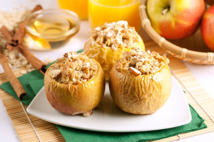 Mighty Baked Apple With Crumb Topping