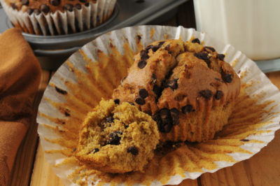 Mighty Pumpkin Chocolate Chip Muffins